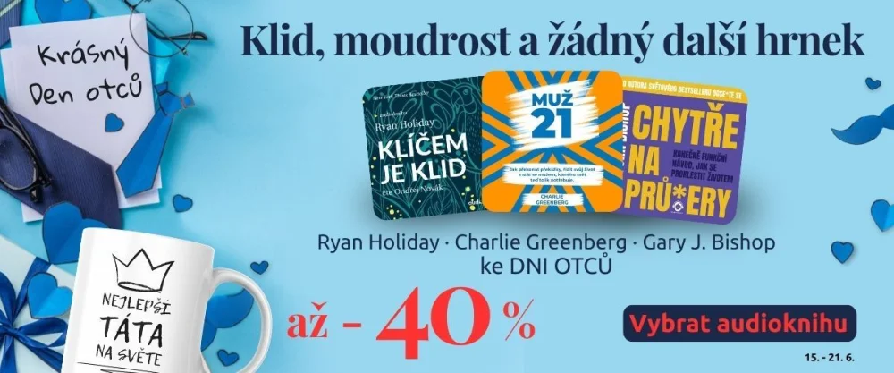 Audioknihy se slevou až 40 % ke dni otců