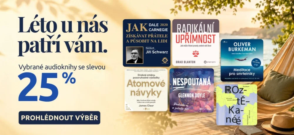 Prázdniny s 25% slevou na vybrané audioknihy