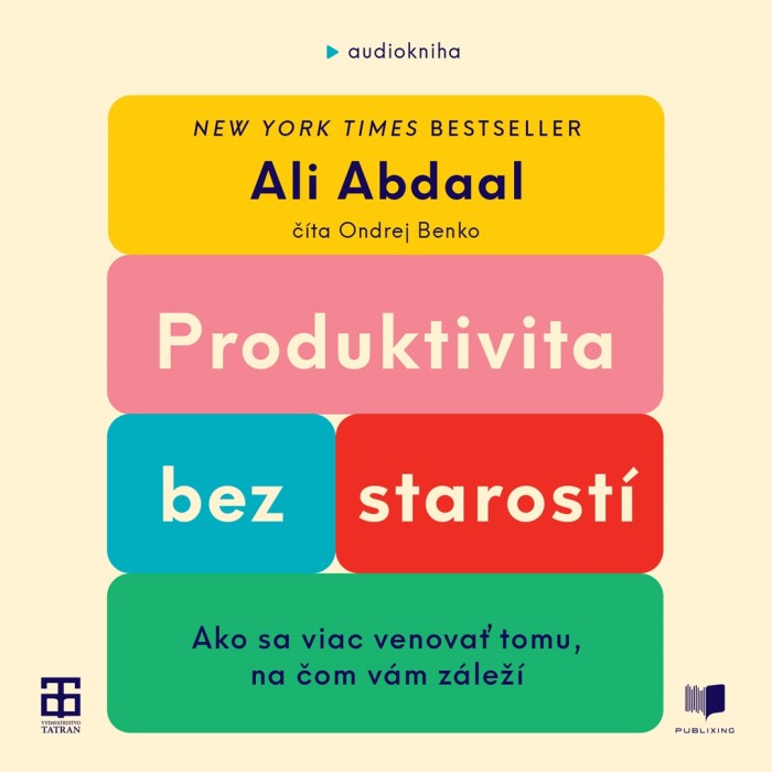 Audiokniha Produktivita bez starostí - Ali Abdaal (Ondrej Benko) | ProgresGuru